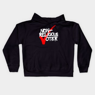 Non-Religious Voter by Tai's Tees Kids Hoodie